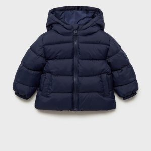 کاپشن گرم سورمه ای برند منگو meh259